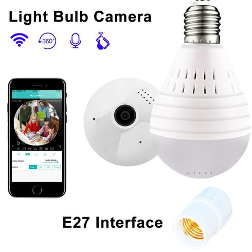 Qamera One - 360° Panoramic Light Bulb IR Camera